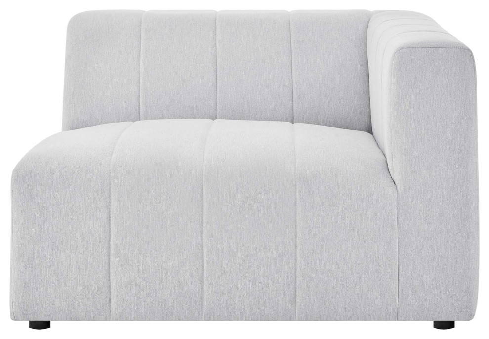 Bartlett Upholstered Fabric Upholstered Fabric 4 Piece Sectional Sofa Ivory   Transitional   Sectional Sofas   by House Bound  Houzz