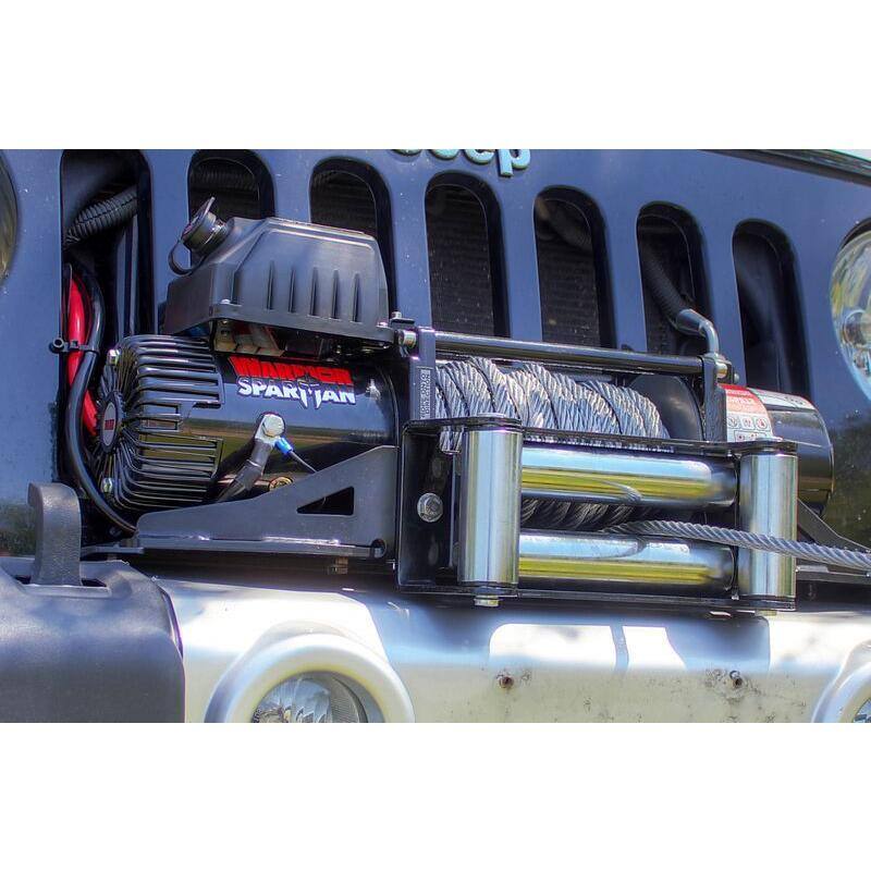 DK2 Spartan Series 12000 lb. Capacity 12-Volt Electric Winch with 82 ft. Steel Cable 12000