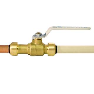 Tectite 12 in. Brass Push-to-Connect Slip Ball Valve FSBBV12SL