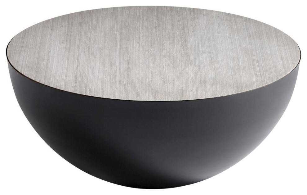 Balance Coffee Table  Graphite  Iron  Wood  13.25 quotH (10843 MGP56)   Industrial   Coffee Tables   by Lighting Reimagined  Houzz