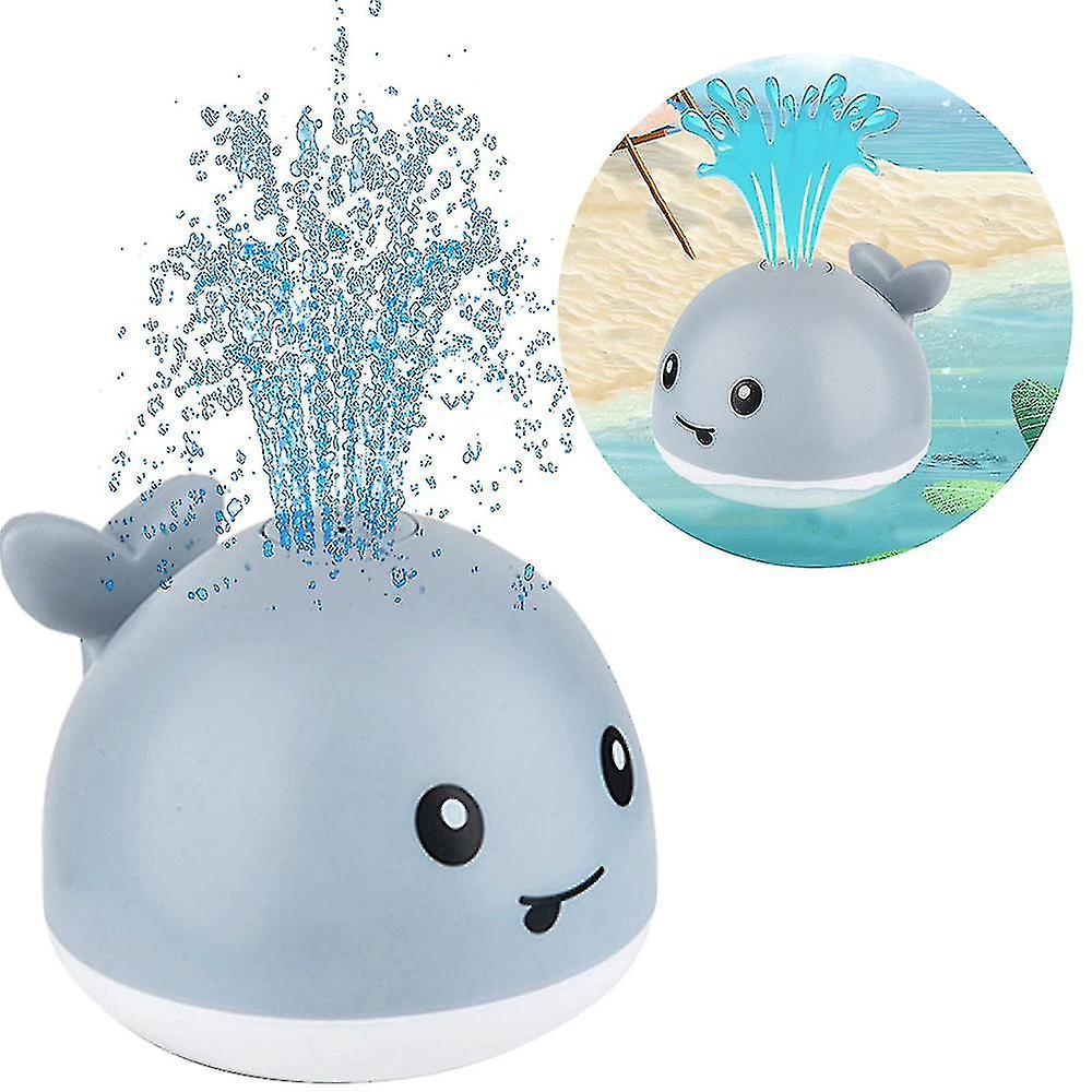 Baby Bath Toys Whale Automatic Spray Water Bath Toy With Led Light Induction Sprinkler Bathtub Shower Toy