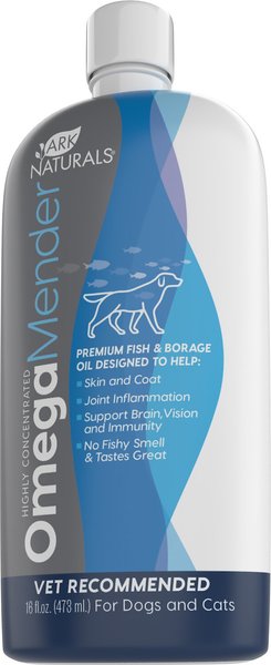 Ark Naturals Omega Mender Liquid Skin and Coat Supplement for Dogs and Cats