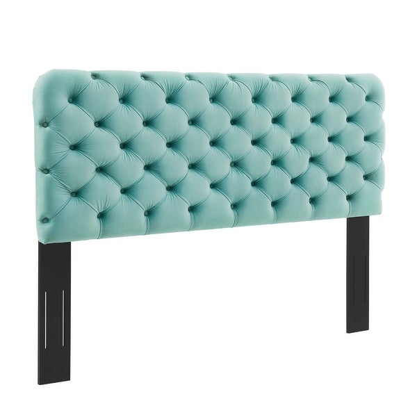 Lizzy Tufted Twin Performance Velvet Headboard - - 32028752