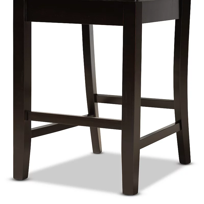 Baxton Studio Fenton Counter Stool 2-piece Set