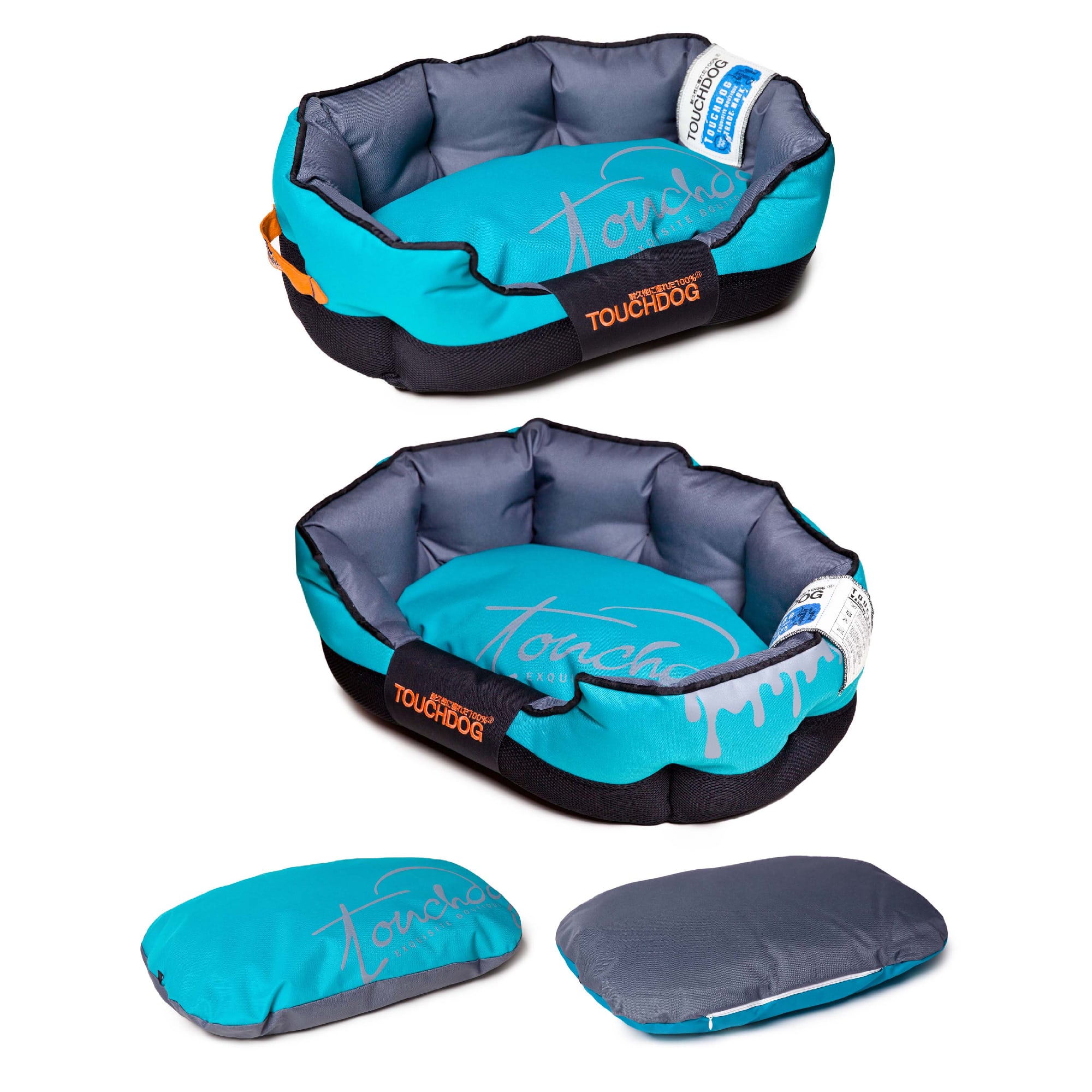 TOUCHDOG Performance-Max Sporty Comfort Cushioned Dog Bed， 25.6