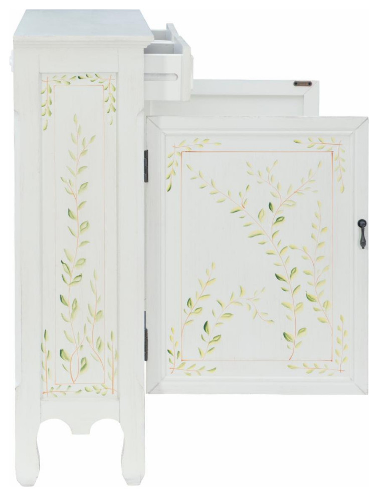 Console Table  2 Drawers  ampCabinet With Decorative Bottom   Transitional   Console Tables   by Decor Love  Houzz