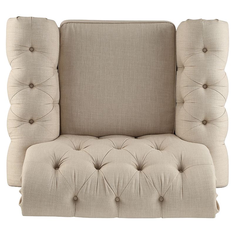 HomeVance Townsend Button Tufted Arm Chair