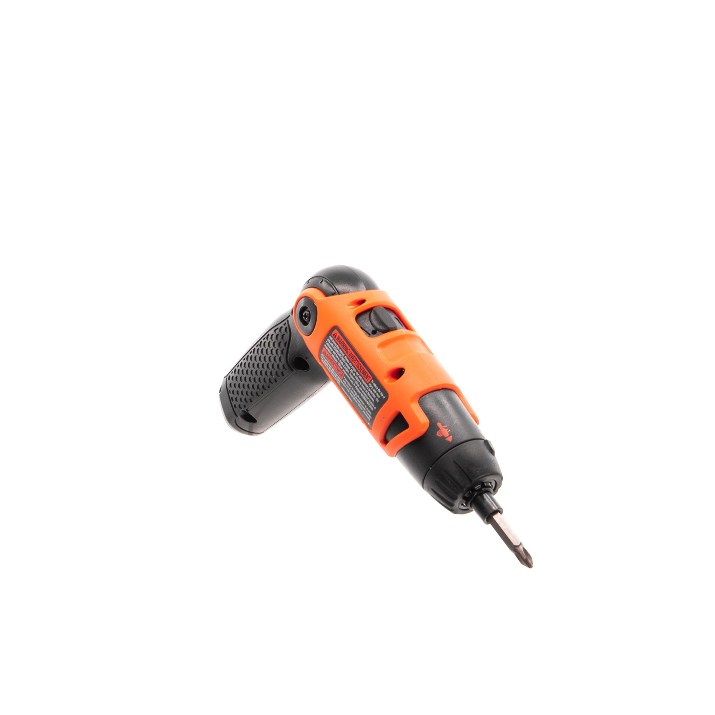 Cordless Screwdriver with Pivoting Handle, USB Charger and 2 Hex Shank Bits