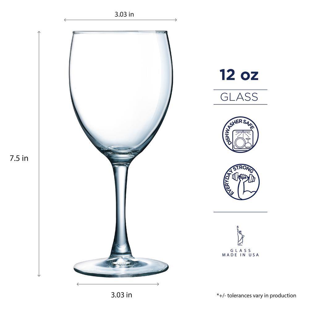 Luminarc Atlas 12 oz. Goblet (Set of 4) N7523