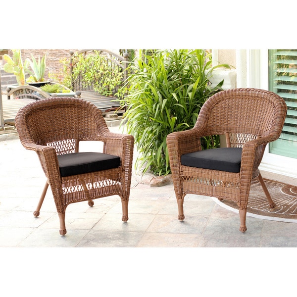 Honey Wicker Chair (Set of 2)