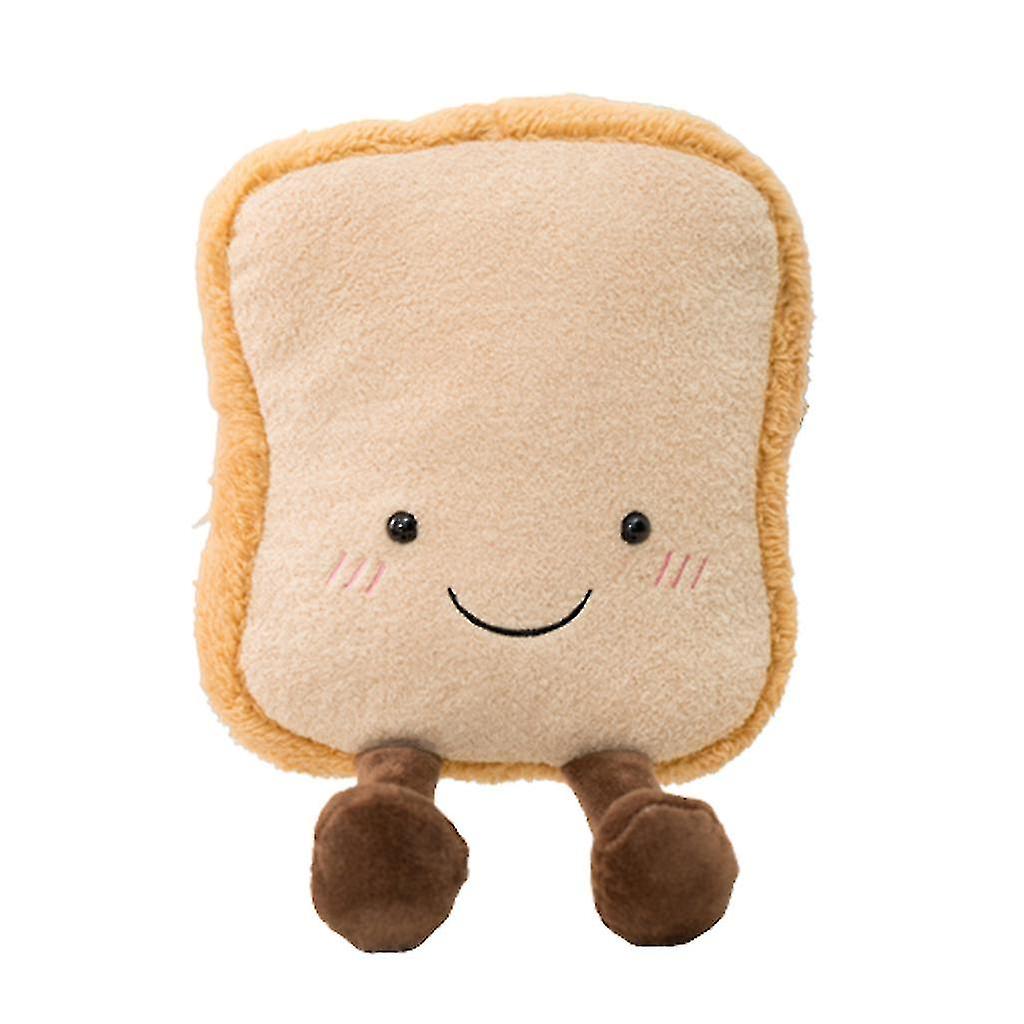 Cute Toast Bread Plush Pillow Cartoon Pendant Snack Throw Pillows For Home Bedroom Office Sofa Pillow Hanging Pillows Pendant Kid Birthday Gift