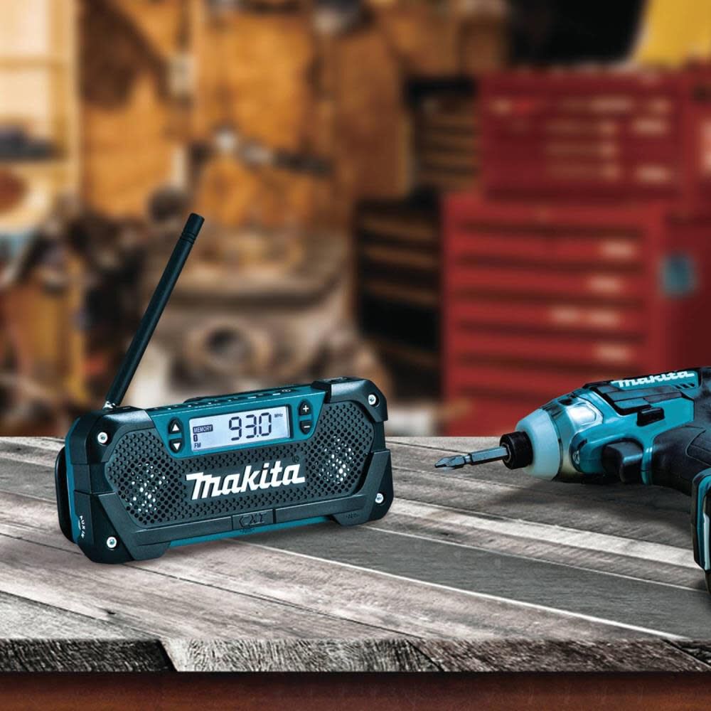 Makita 12 Volt CXT Lithium-Ion Cordless Compact Job Site Radio (Tool Only) RM02 from Makita