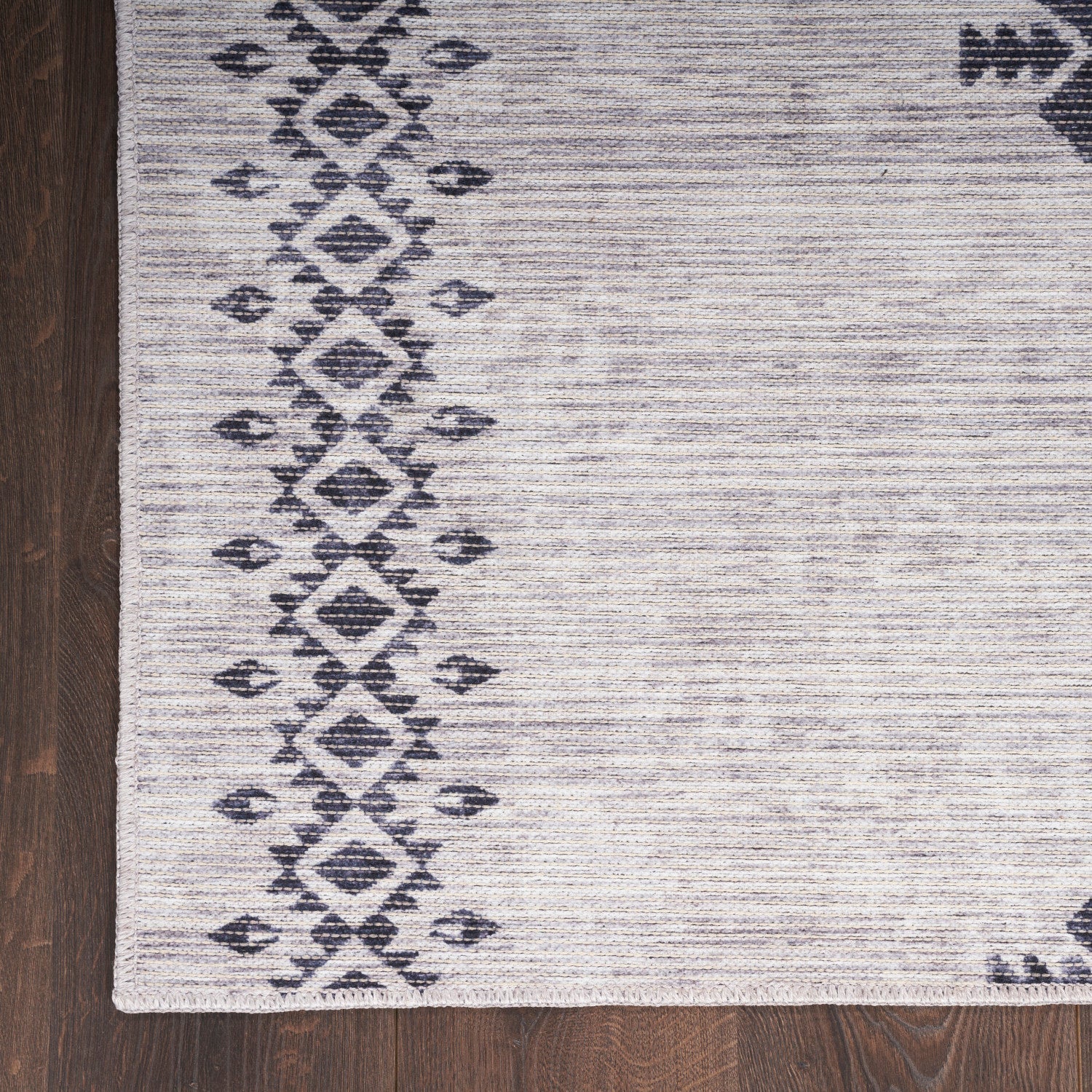 Machine Washable Series Ivory/Charcoal Scandinavian Rug