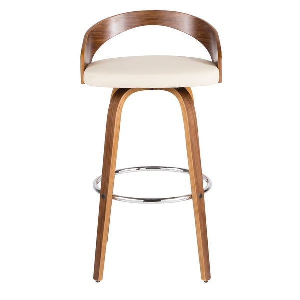 Carson Carrington Stavanger Mid-century Modern Fixed-Height Bar Stool (Set of 2)