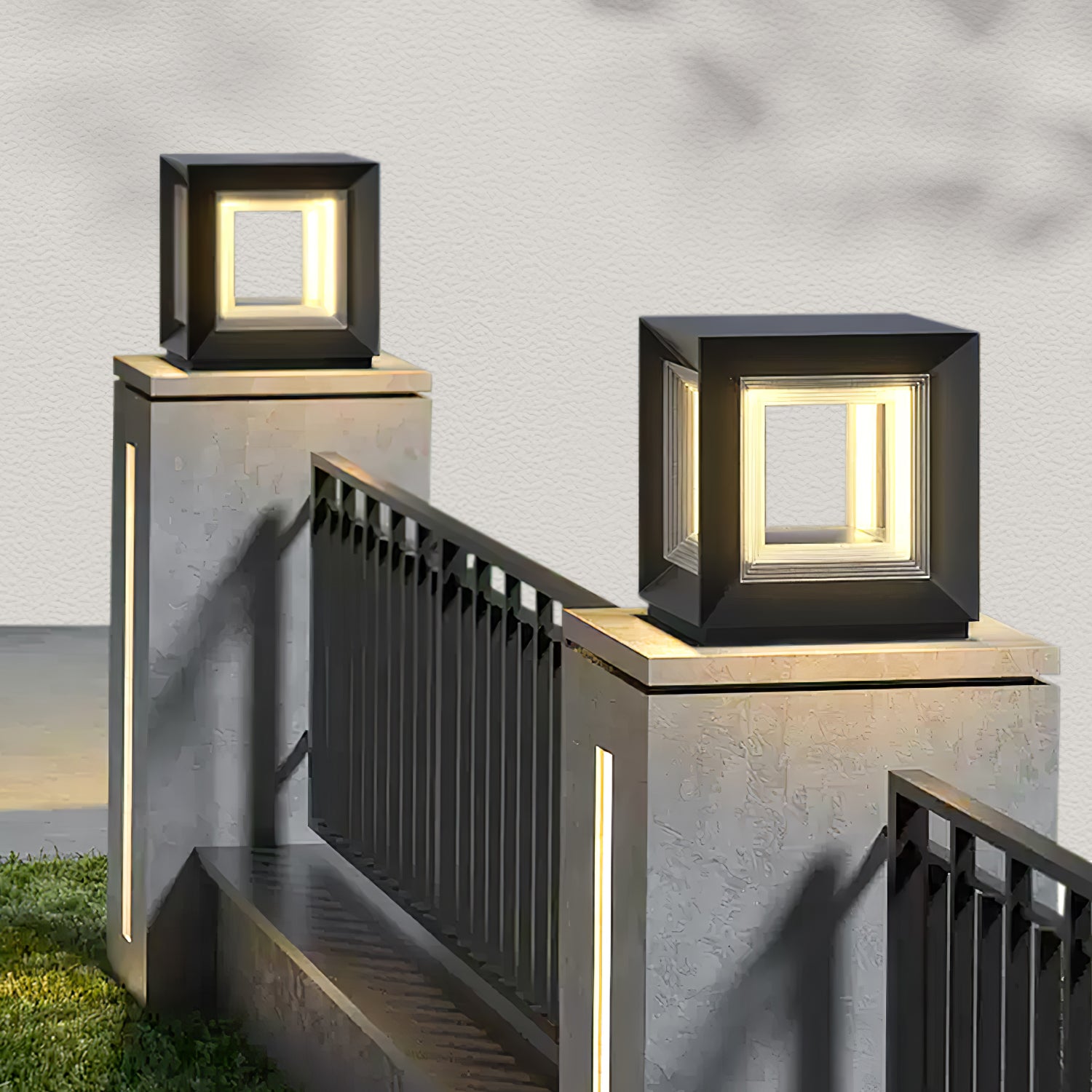 Light Cube Outdoor Post Light