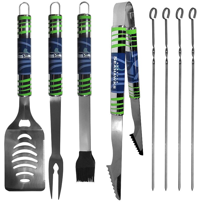 Seattle Seahawks Tailgater 8-Piece BBQ Grill Set