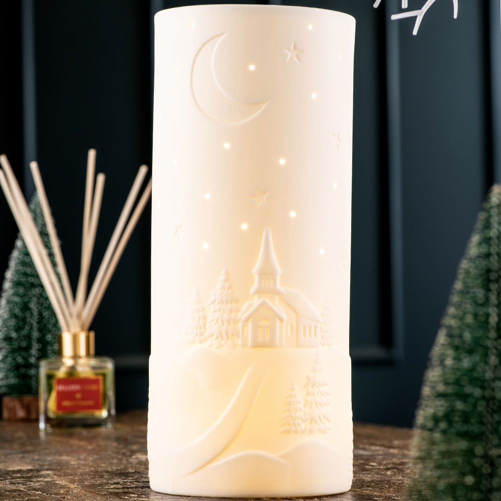 Belleek Living Church Scene Luminaire