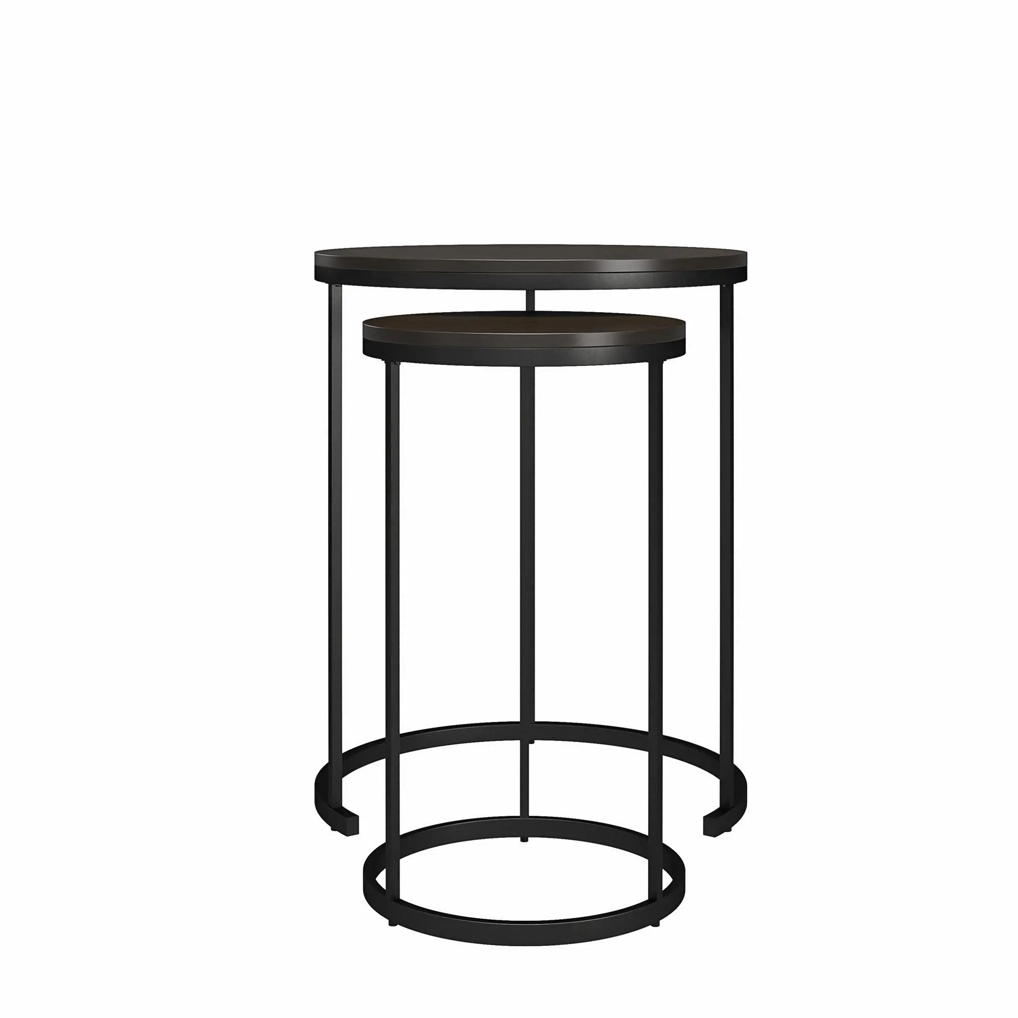 Camdale Espresso 4-Piece Nesting Coffee and End Table Bundle