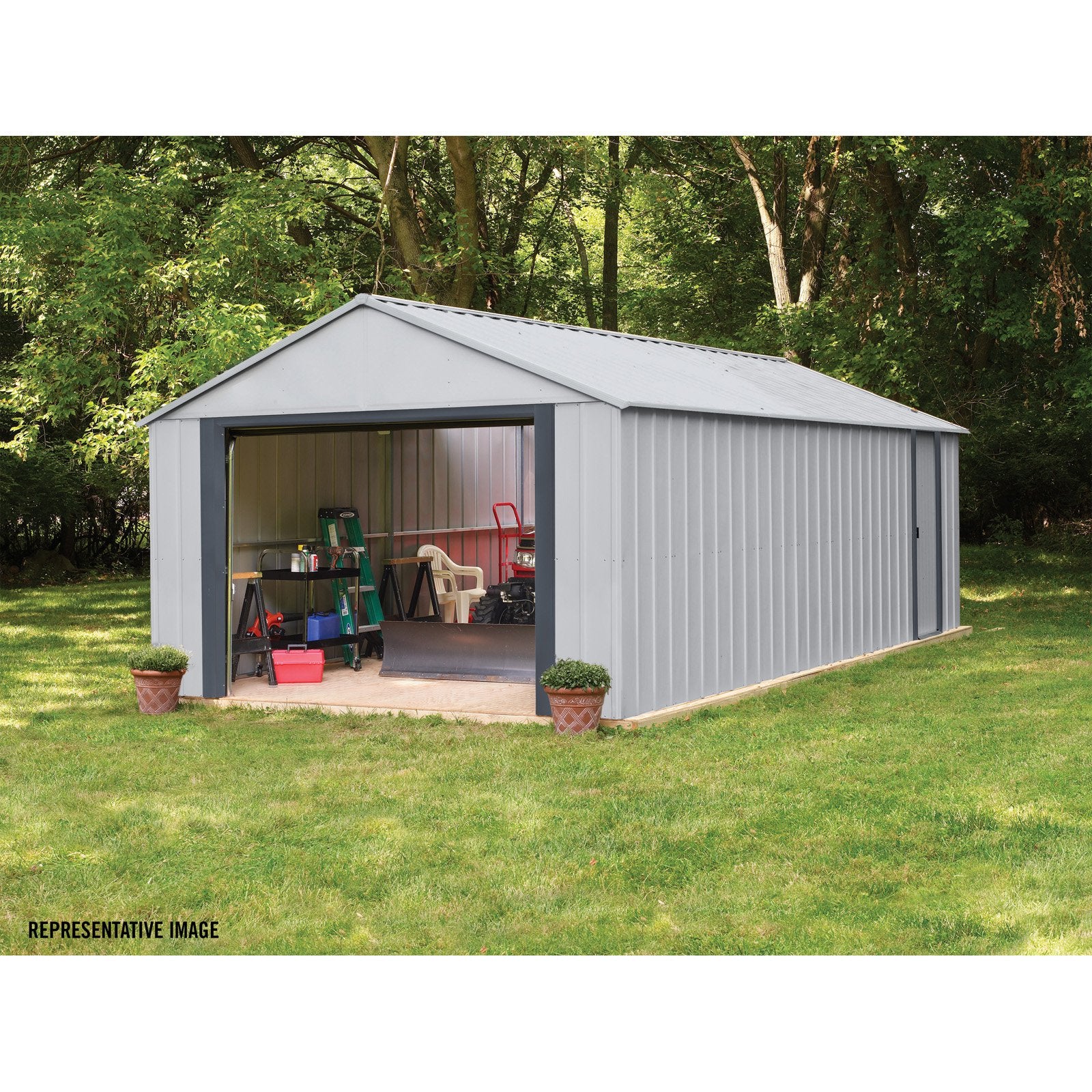 Arrow Murryhill 12 x 24 Garage, Steel Storage Building, Prefab Storage Shed