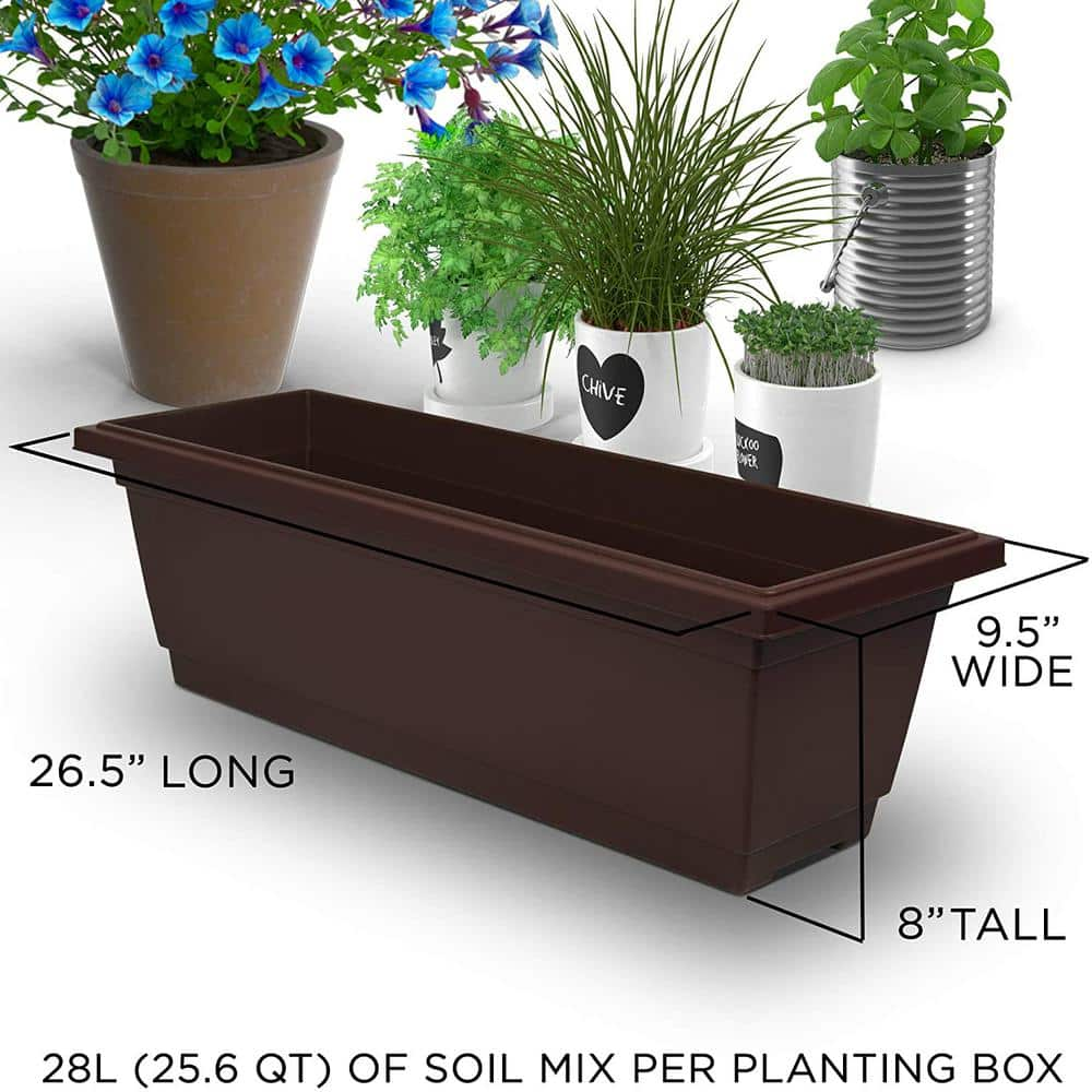 Outland Living 6 ft. Raised Garden Bed - Steel Vertical Garden Freestanding Elevated Planter with 4 Container Boxes VG-302