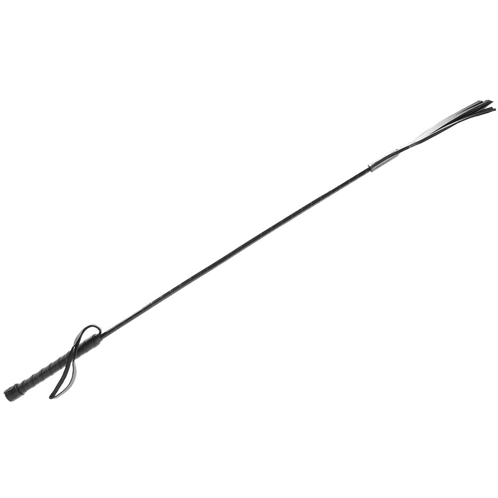 Tasselled Riding Crop in Black