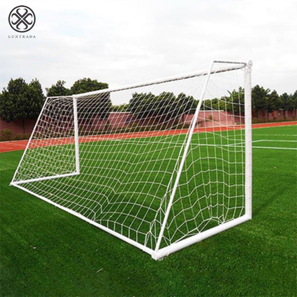 Luxtrada 7.8*6ft PE Football Soccer Goal Post Net Outdoor Sports Match Training for Adult with Carry Case