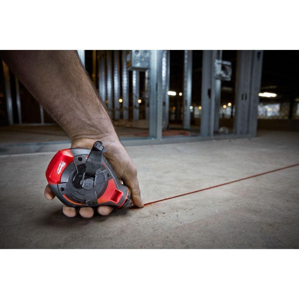 Milwaukee 100 Ft. Bold Line Chalk Reel - Red Chalk 48-22-3986 from Milwaukee