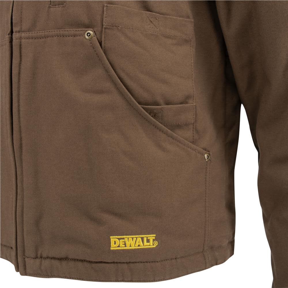 DW Heavy Duty Heated Kit Tobacco Work Jacket Large DCHJ076ATD1-L from DW