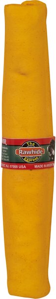 The Rawhide Express Pizza Flavor Retriever Roll Dog Treat， 9-10-in