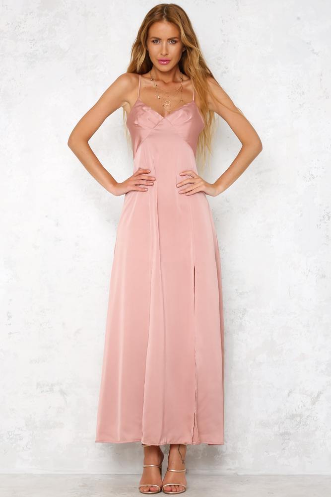 Heavenly Dream Maxi Dress Blush