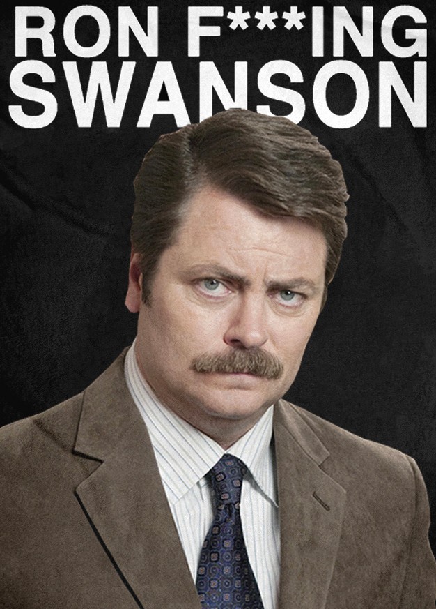 Parks And Recreation Ron F ing Swanson Super Soft Fleece Throw Blanket Black