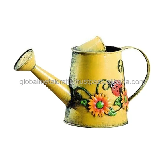 decorative sunflower Metal Watering Can  Garden Watering Can