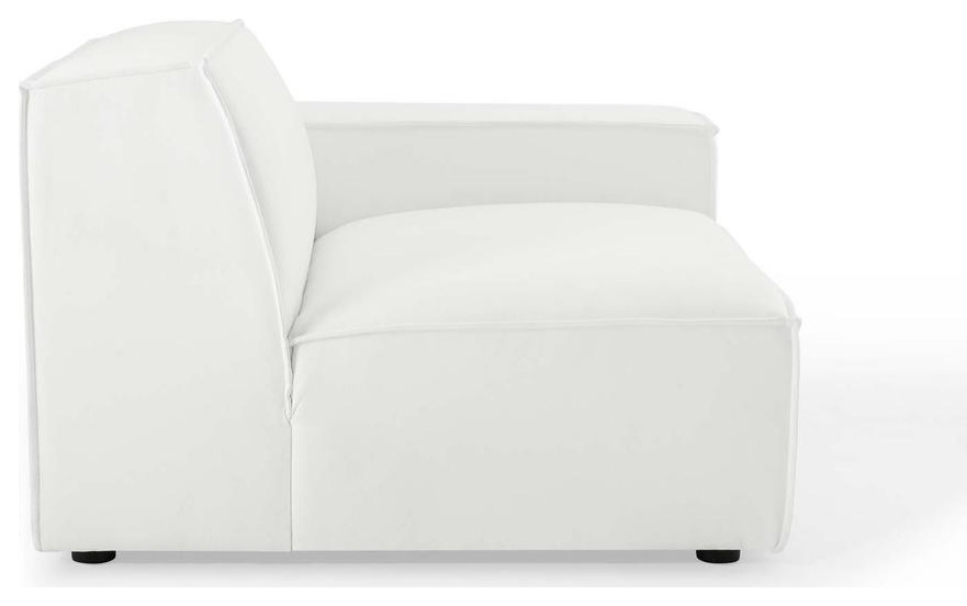 Restore Right Arm Sectional Sofa Chair   White EEI 3870 WHI   Contemporary   Sofas   by BisonOffice  Houzz