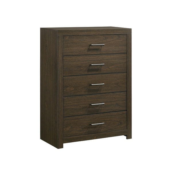 Picket House Furnishings Hendrix 5-Drawer Chest in Walnut - - 32362326