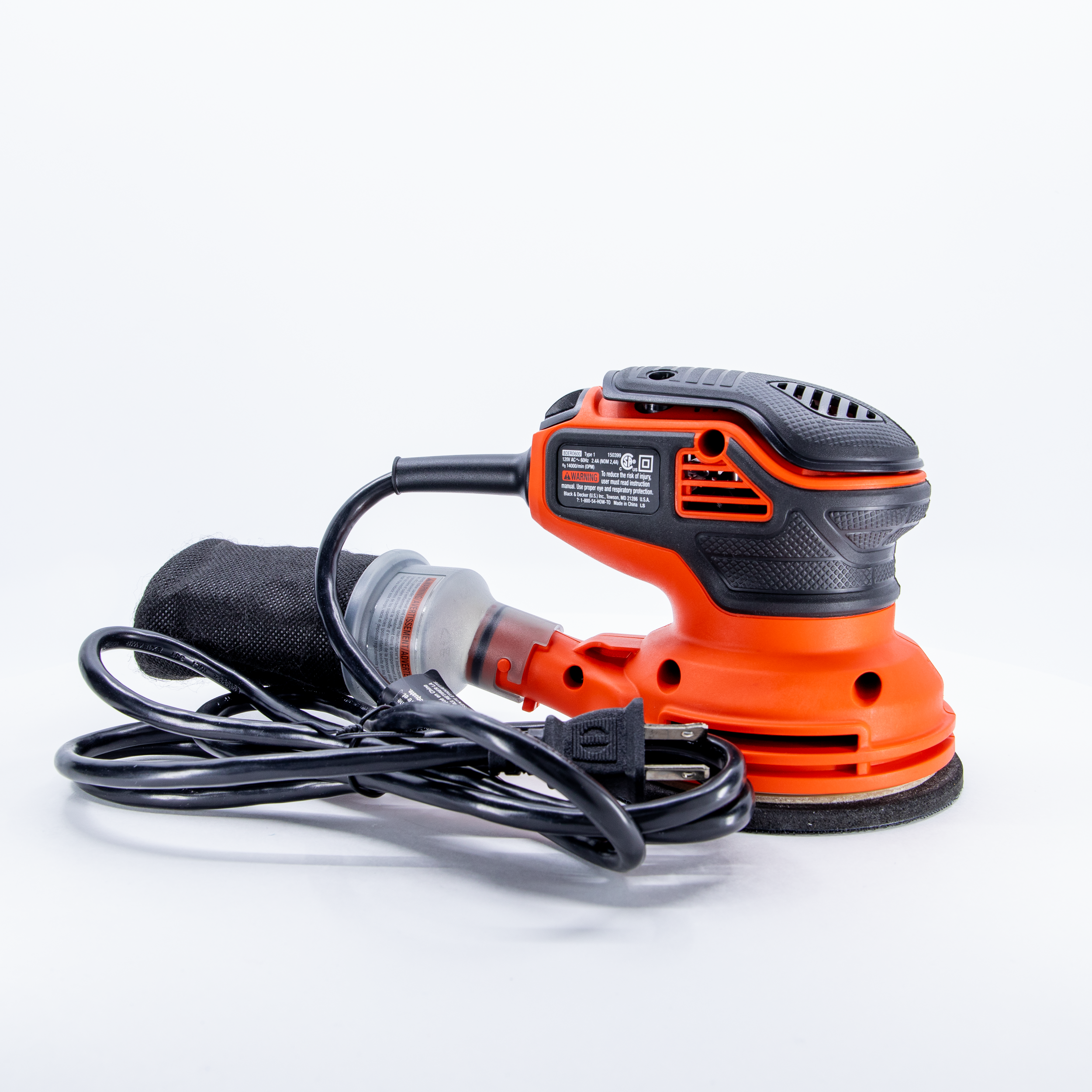 2.4 Amp 5 In. Electric Random Orbit Sander