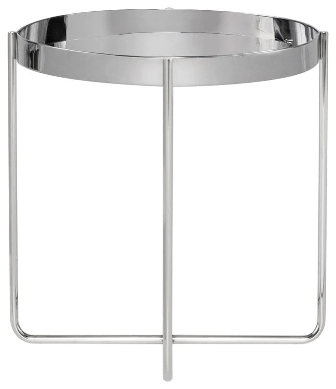 Ayesha Stainless Steel Side Table   Contemporary   Side Tables And End Tables   by Rustic Home Furniture Deco  Houzz