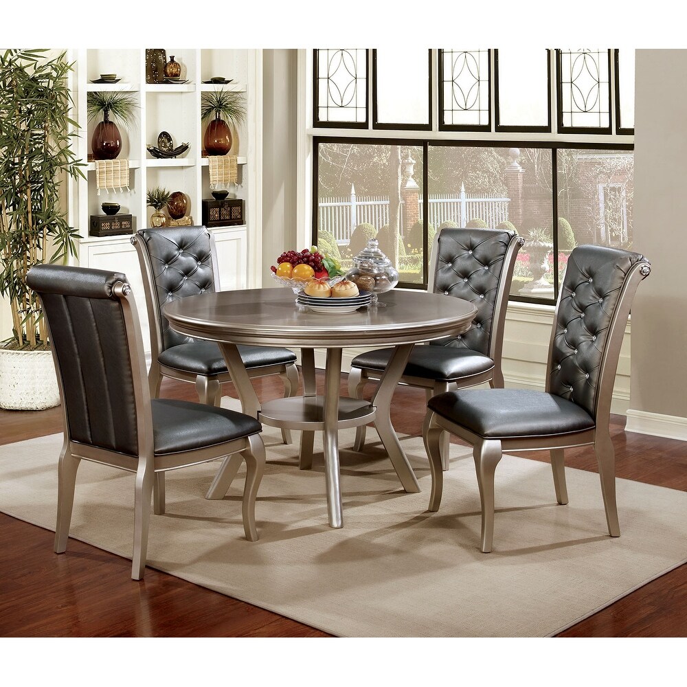 Dining Table Set in Champagne