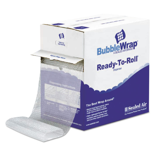 Sealed Air Bubble Wrap Cushioning Material in Dispenser Box， 3/16