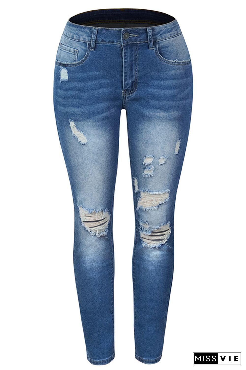 Washed Ripped Distressed Kancan Jeans