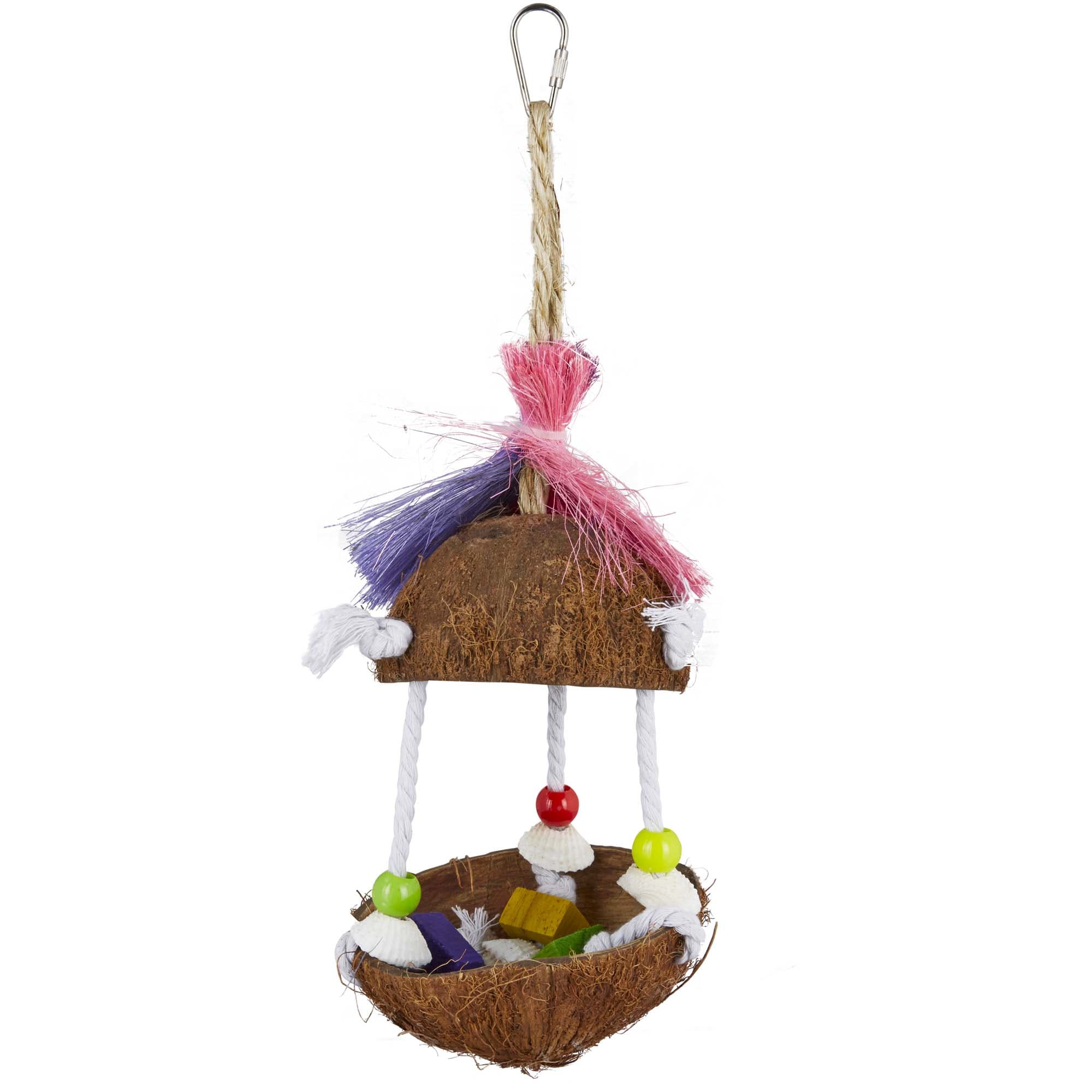 You  Me Tropical Teasers Tiki Hut Bird Toy