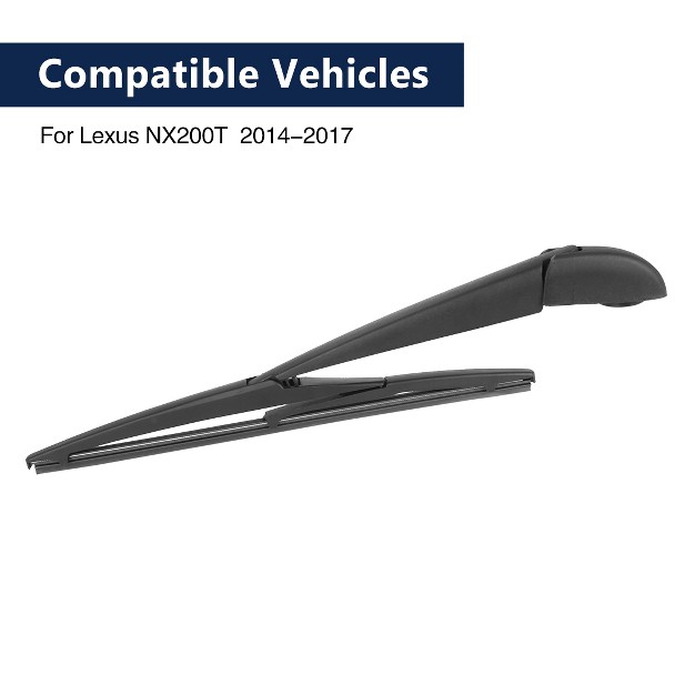 Unique Bargains Car Rear Windshield Wiper Blade Arm Set For Lexus Nx200t 2014 2017 12 2 Inch