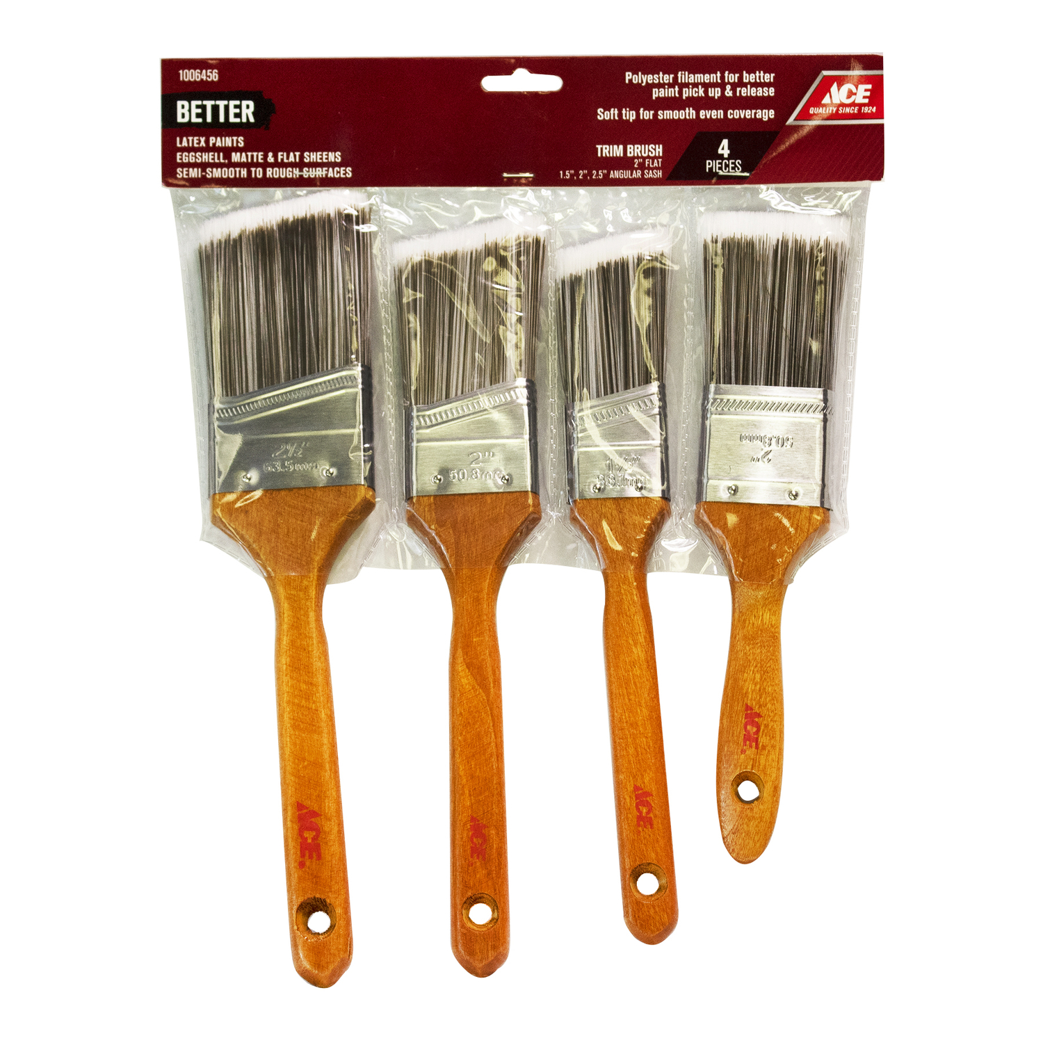 Ace Better Angle/Flat Paint Brush Set