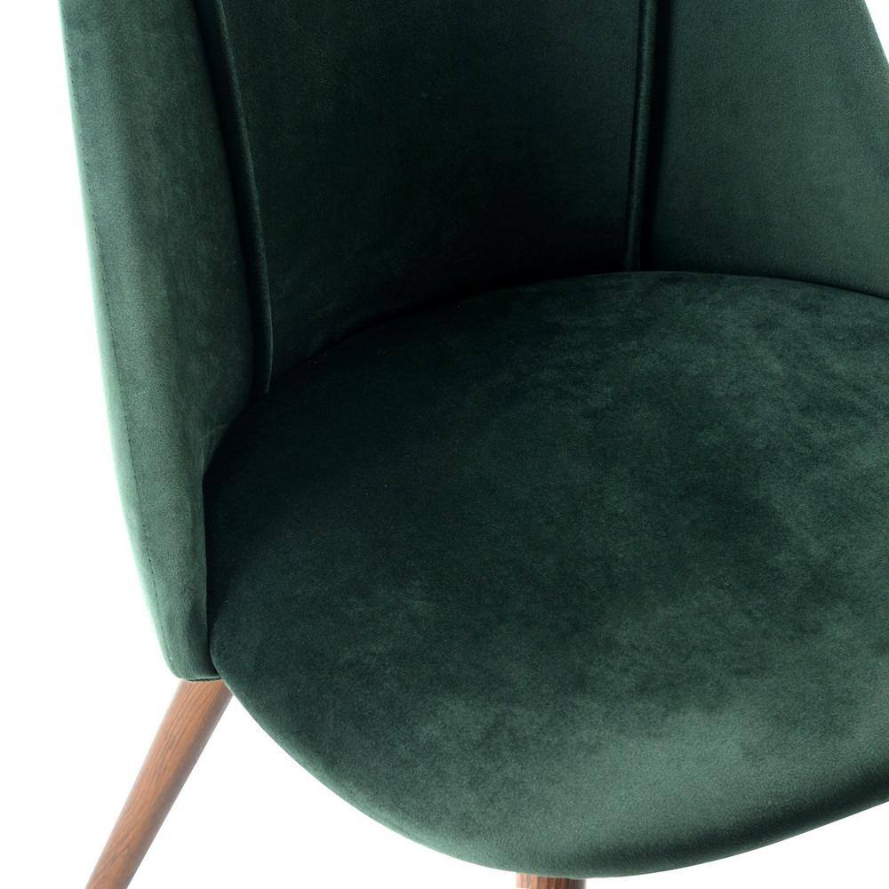 Homy Casa Smeg Green Velvet Upholstered Side Dining Chairs(Set of 2) Smeg Tiaanium 32mm Lmkz