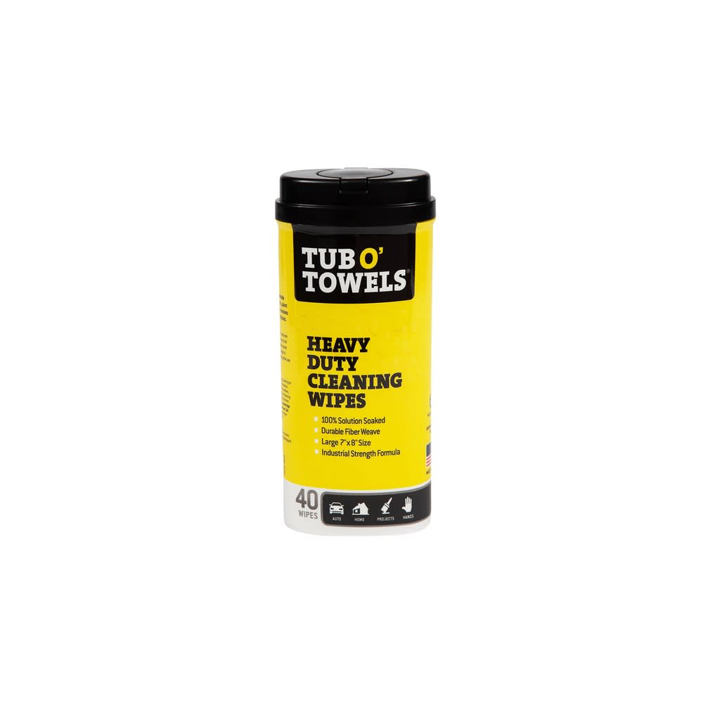 Tub O Towels Heavy Duty Cleaning Wipes 40qty ;