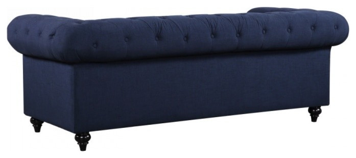 Chesterfield Velvet Sofa   Traditional   Sofas   by Meridian Furniture  Houzz