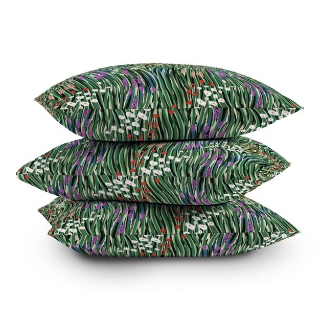 Windy Day In Garden Outdoor Throw Pillow Deny Designs