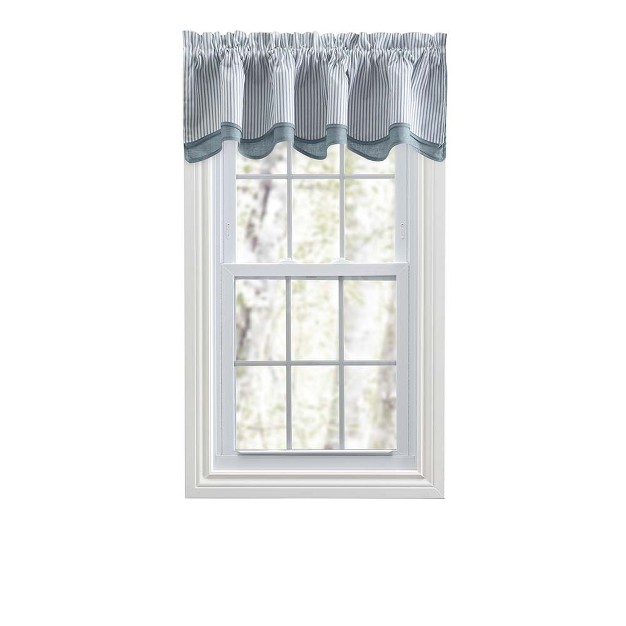 Rod Pocket Bradford Valance 58 quot X 15 quot Blue