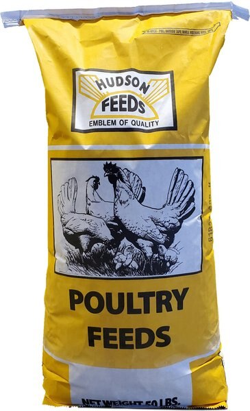 Hudson Feeds Poultry Feeds Cage Layer Complete Poultry Feed， 50-lb bag