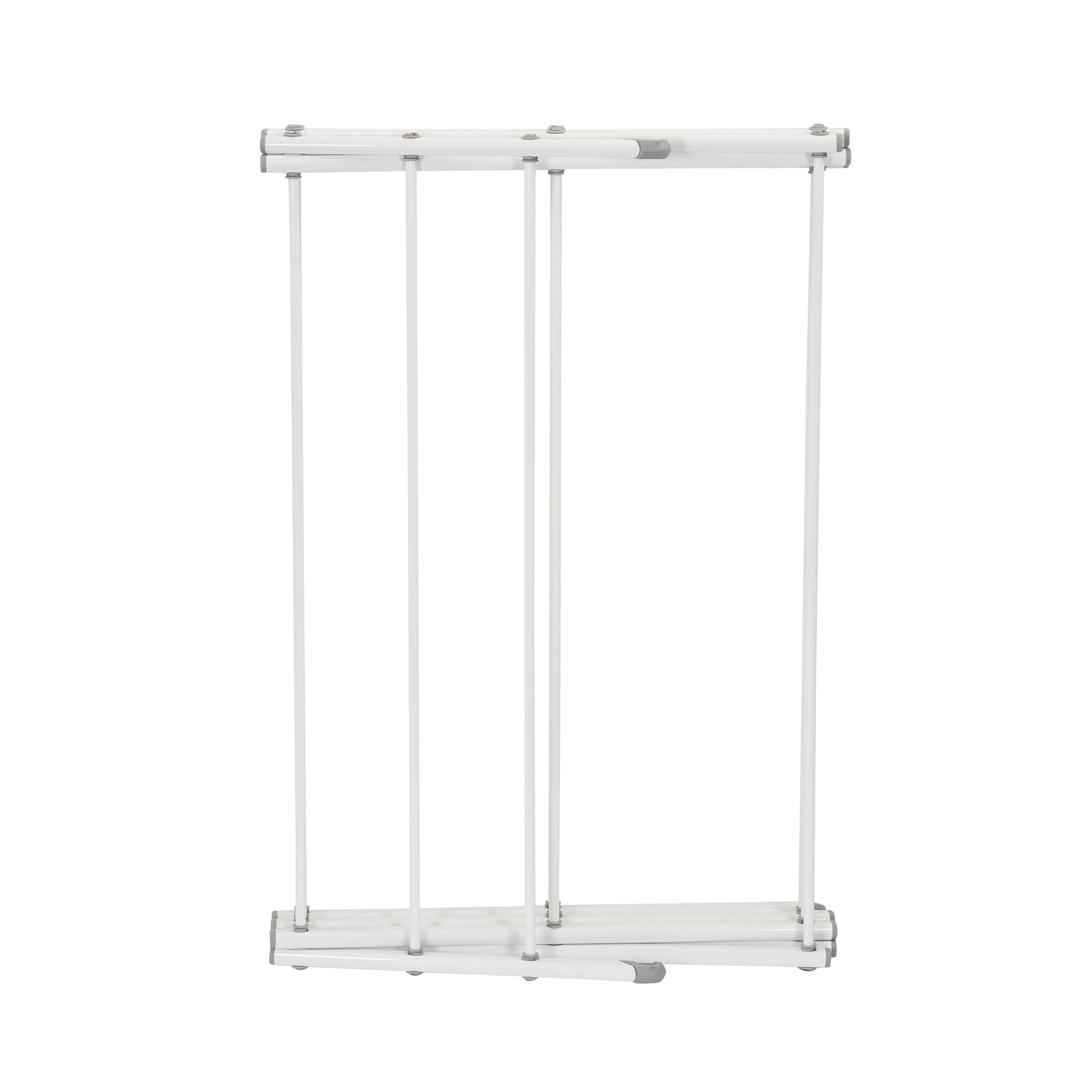 Household Essentials Collapsible Folding Metal Clothes Drying Rack, White