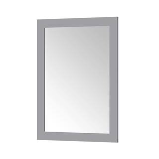 Home Decorators Collection Grace 24.00 in. W x 32.00 in. H Framed Rectangular Bathroom Vanity Mirror in Pebble Grey Grace SMR-PG